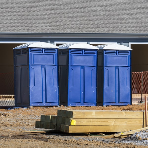 is there a specific order in which to place multiple porta potties in Lyme